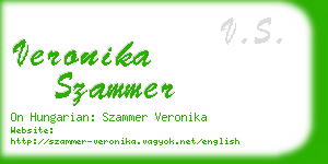 veronika szammer business card